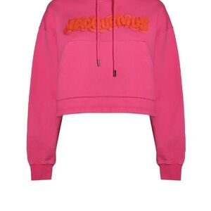 Jacquemus Pink Cropped Hoodie
